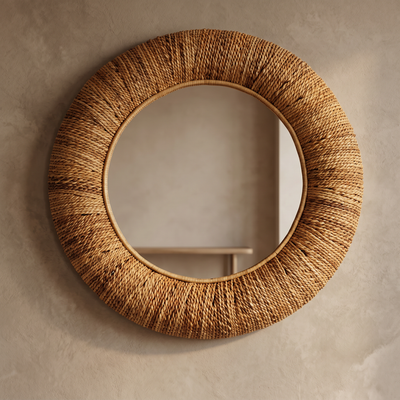 Muz Lifi El İşçiliği Duvar Aynası (85 cm)