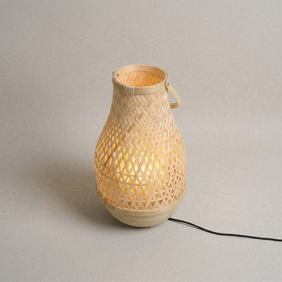 Doğal Bambu Masa Lambası