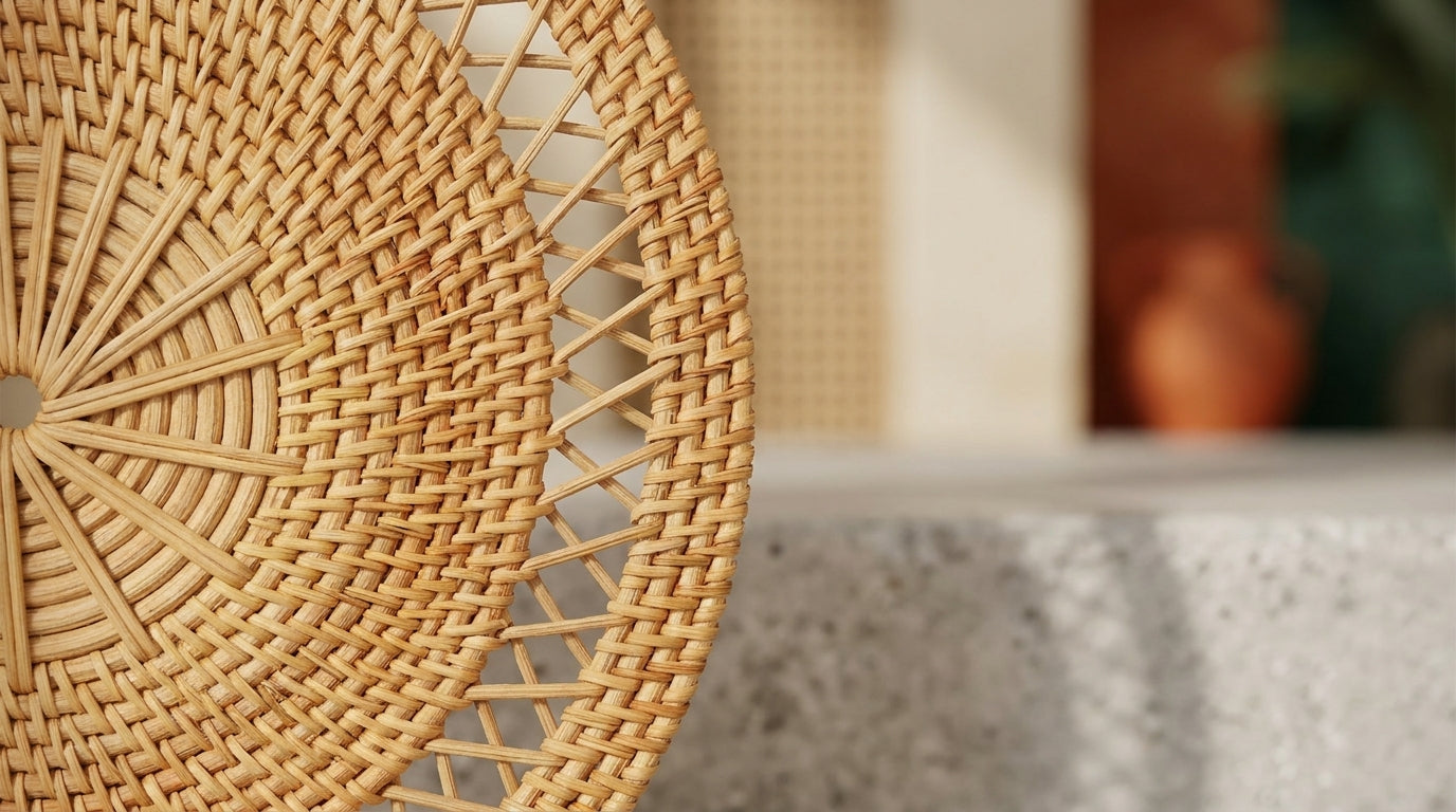 Rattan Supla &amp; Duvar Dekoru (35 cm)
